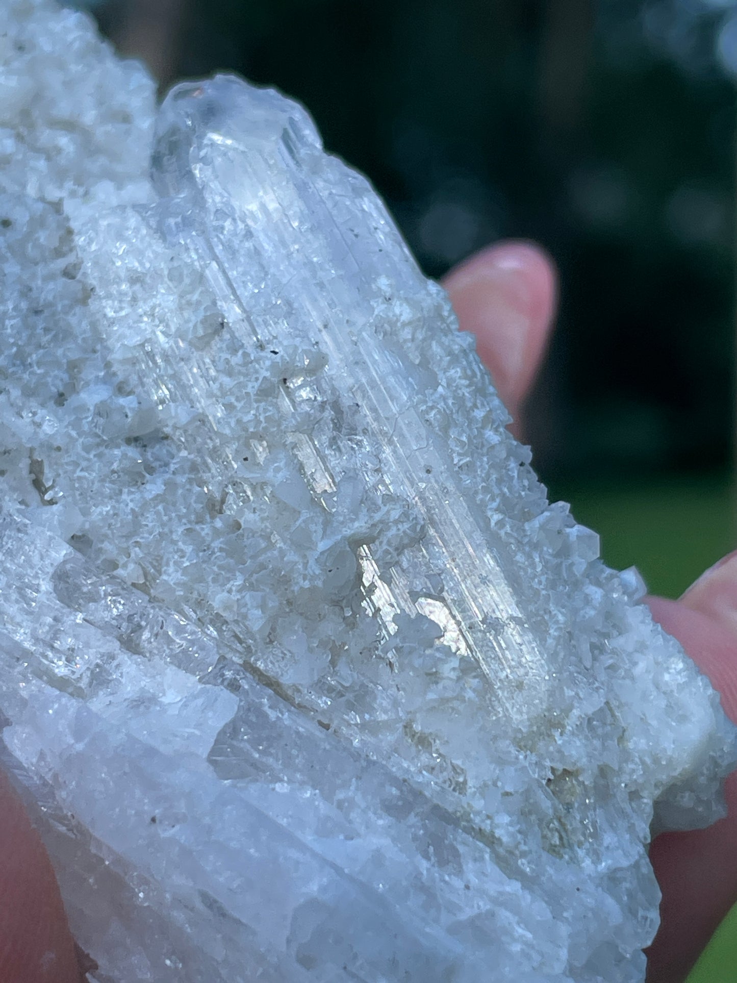 Pink Danburite Cluster with Druzy Quartz Crust