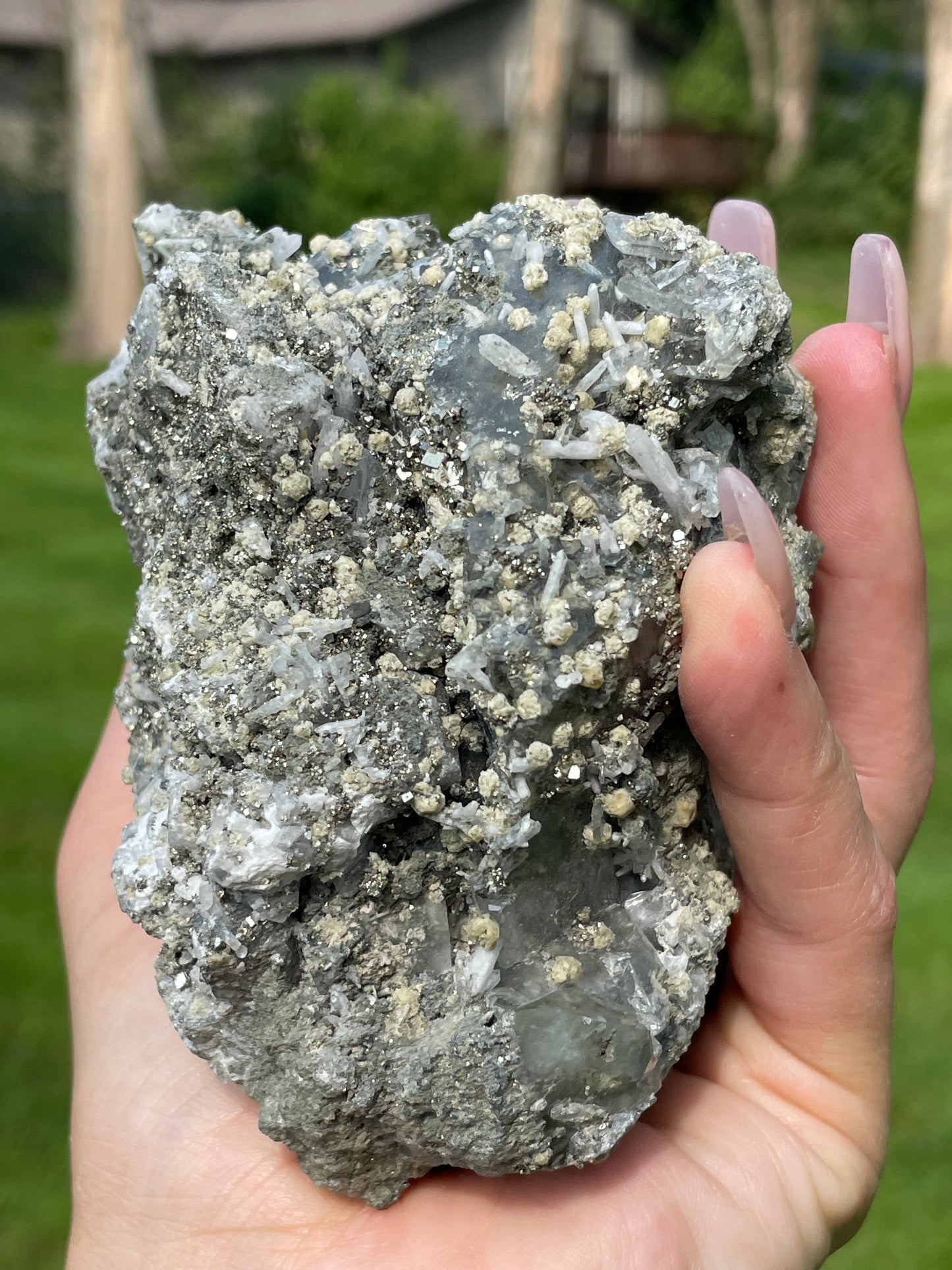 DAZZLING DATOLITE with CHALCOPYRITE