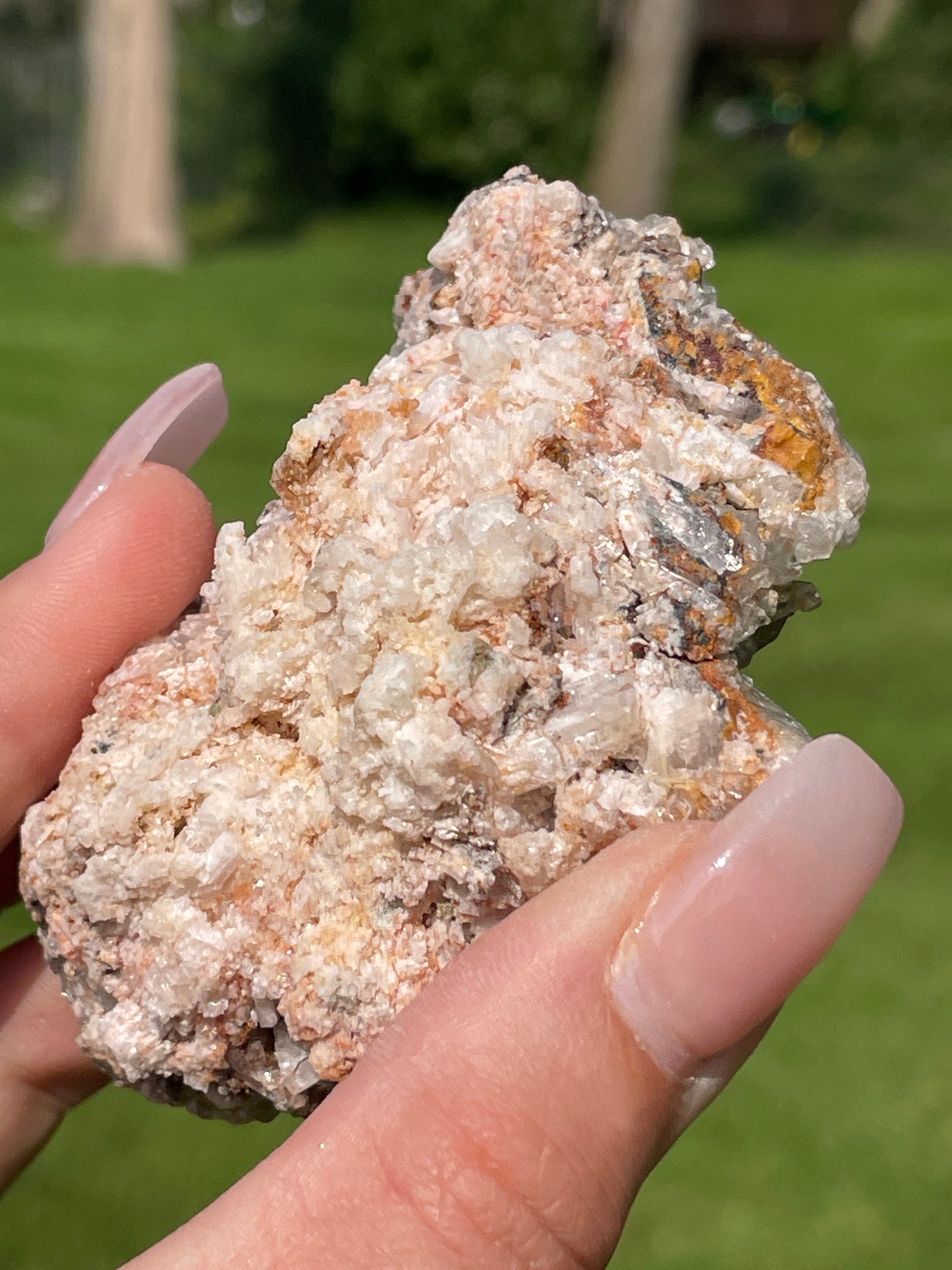 Sparkling Danburite Cluster with Quartz