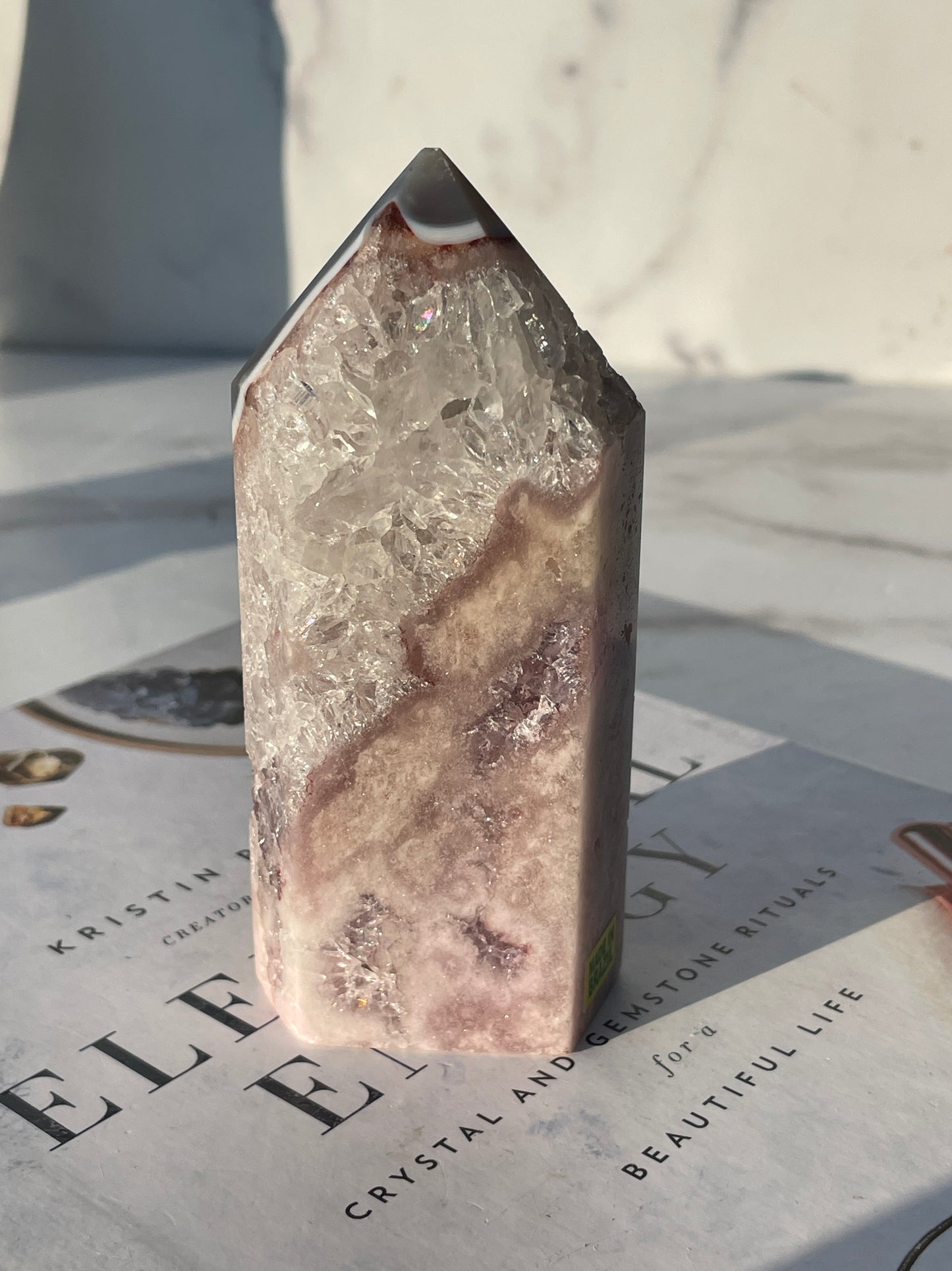 Agate meets Pink Amethyst Tower - Seller's Choice!