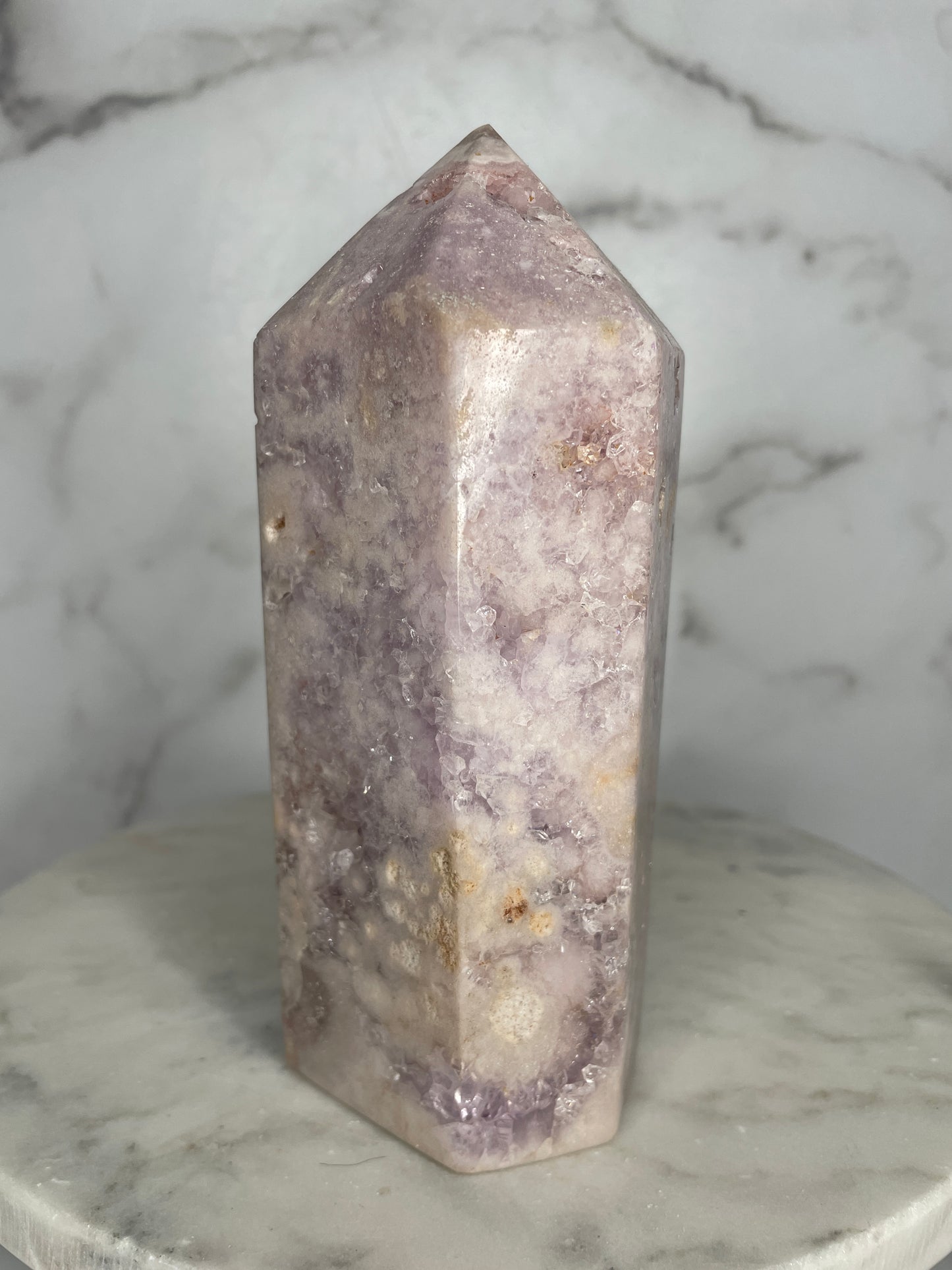 Chunky Lilac Pink Amethyst Tower