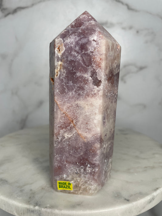 Yellow Label AAA, Lilac & Quartzy Pink Amethyst Tower