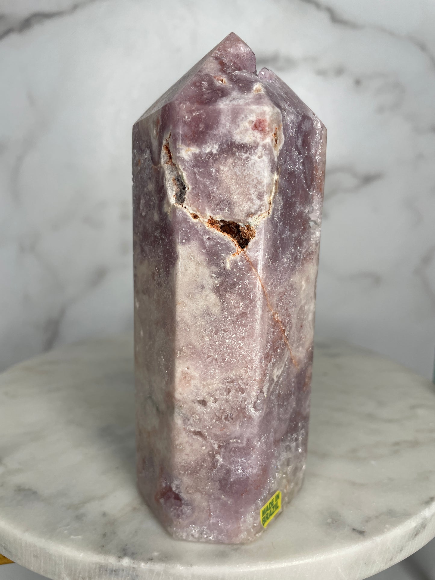 Yellow Label AAA, Lilac & Quartzy Pink Amethyst Tower