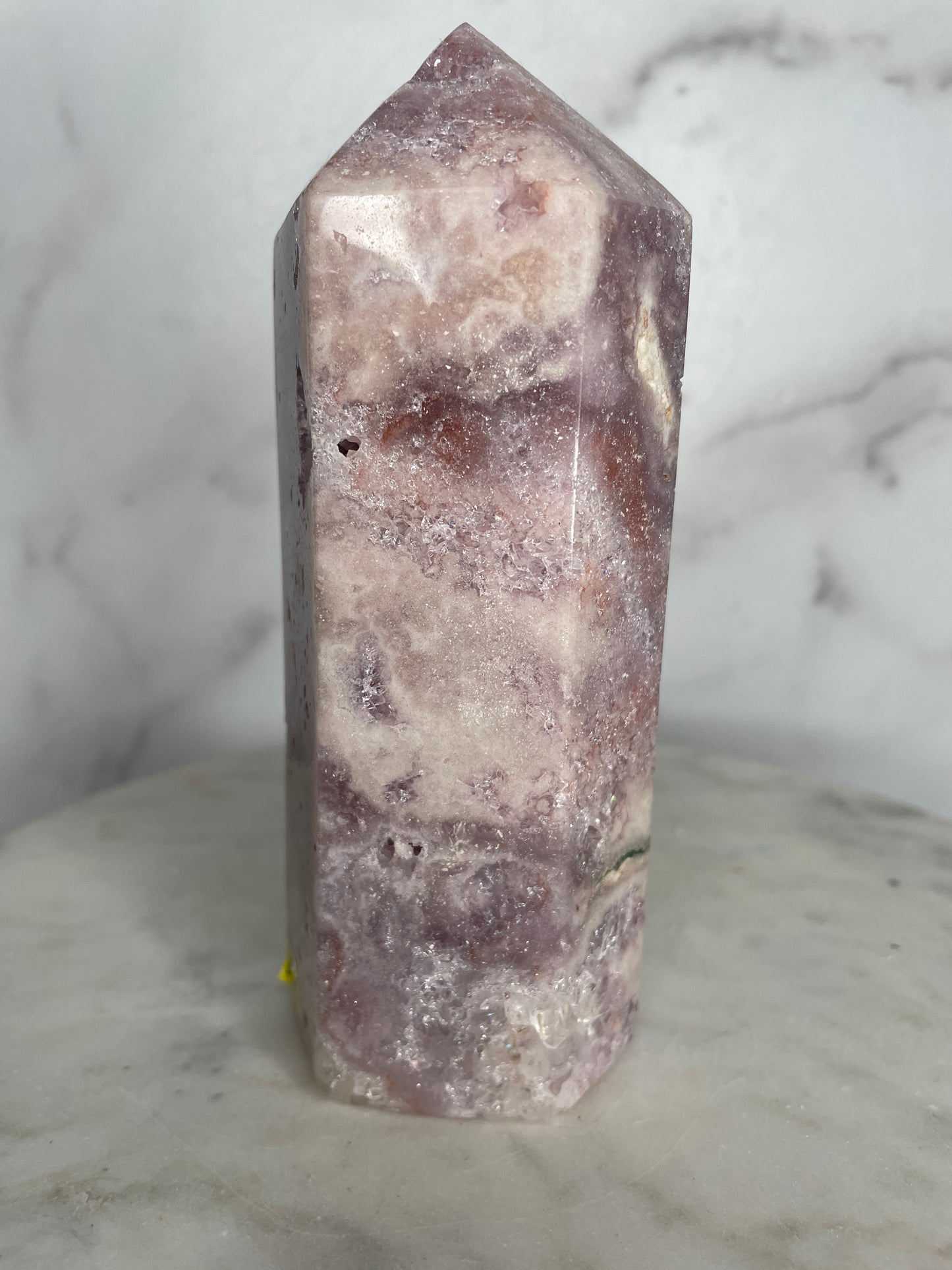 Yellow Label AAA, Lilac & Quartzy Pink Amethyst Tower