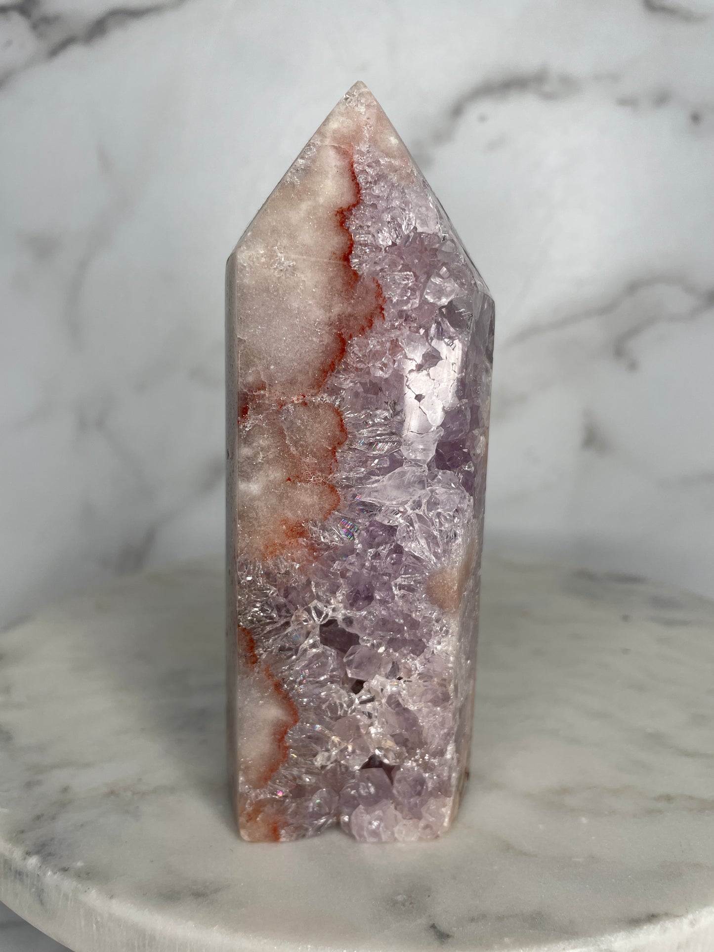 AAAA Quinessential Quartzy Pink Amethyst Tower