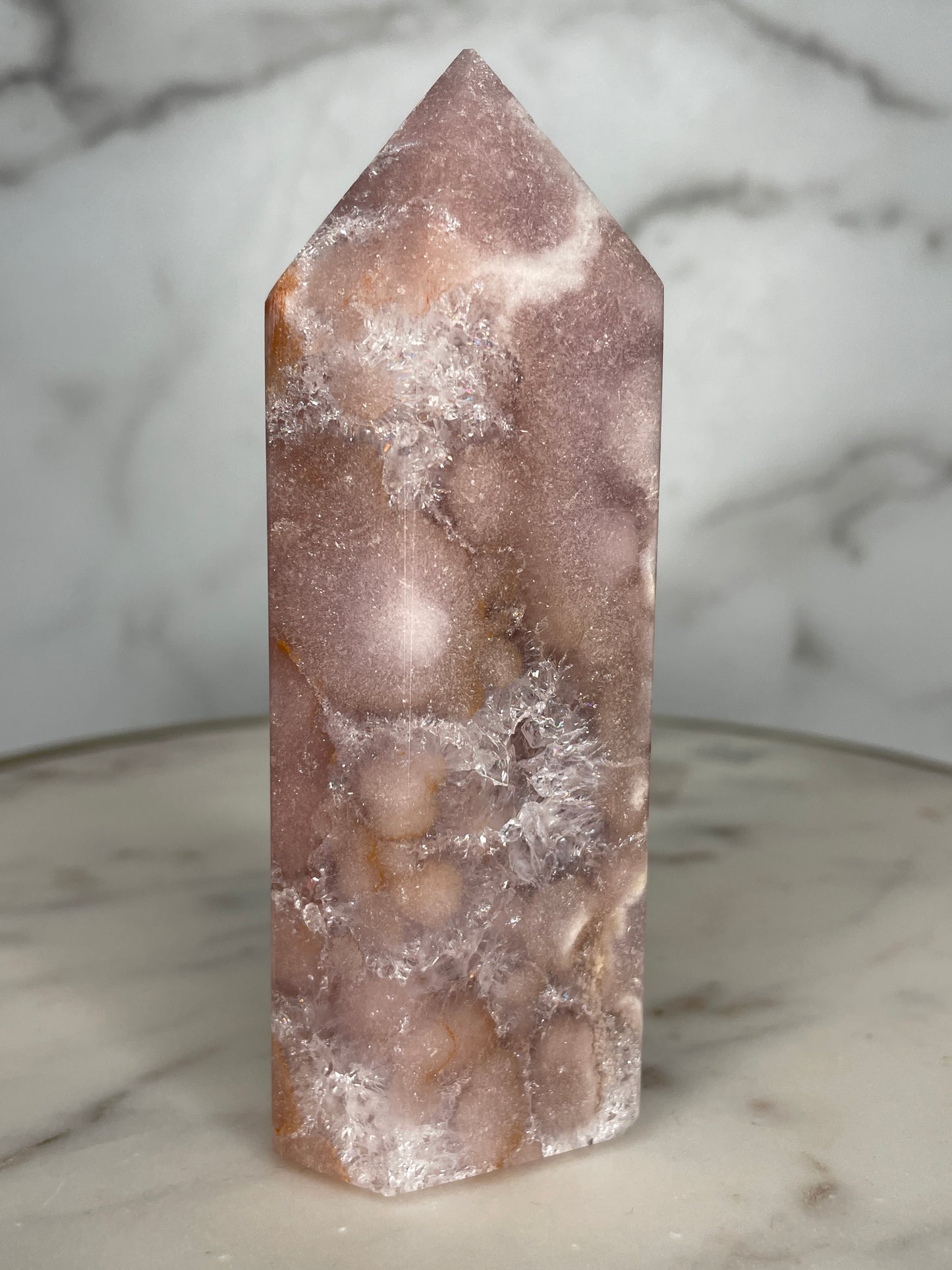 Ethereal Pink Amethyst Tower