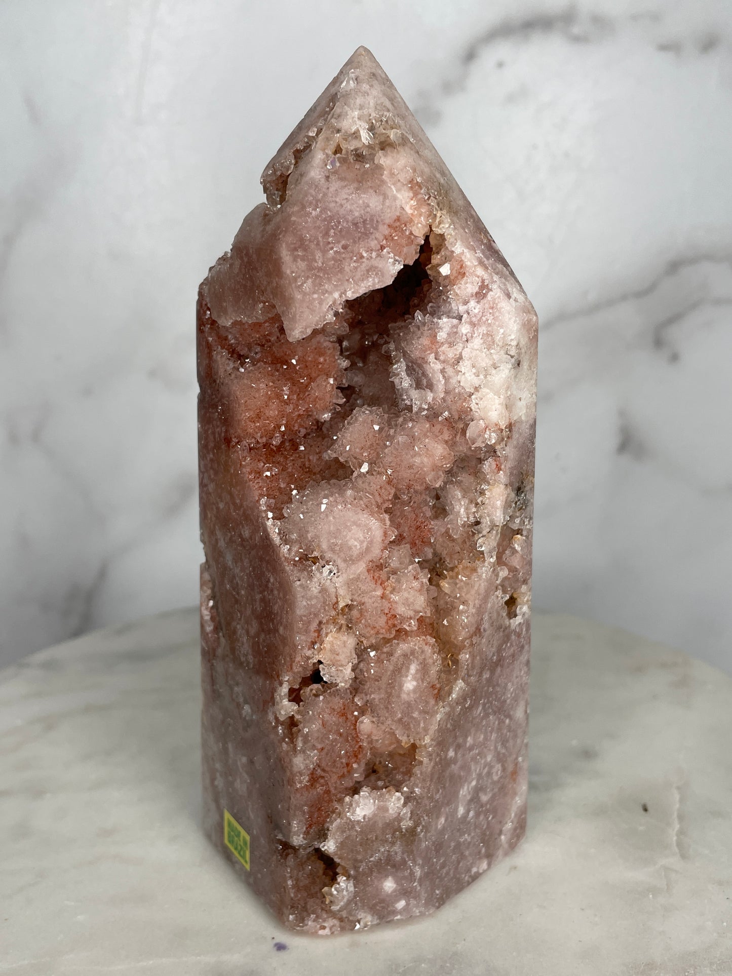 Radient Strawberry Pink Amethyst Tower